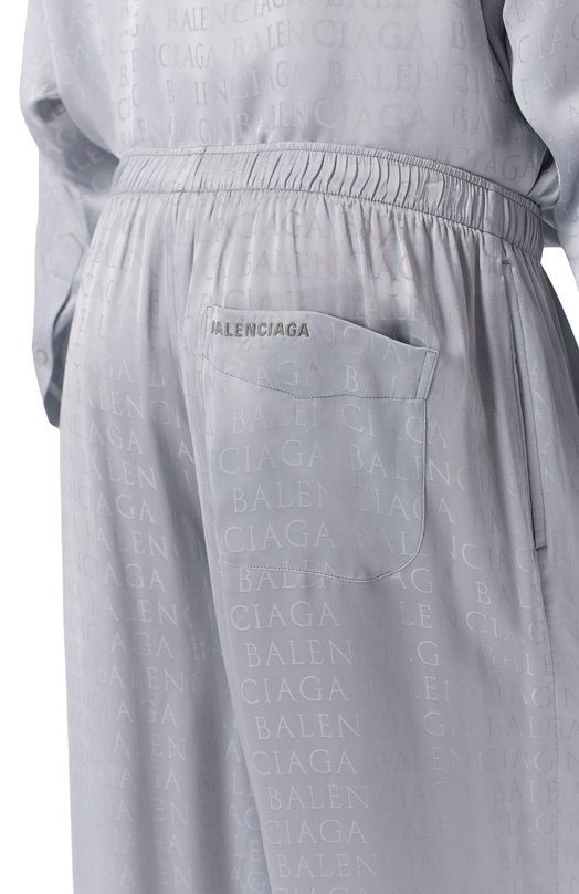 Атласные брюки Balenciaga 850696/TT054 Серый  850696/TT054 Фото 5