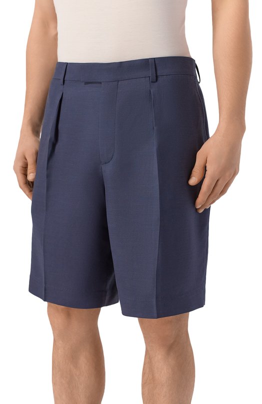 Шорты из вискозы и лиоцелла 12 STOREEZ 137151 Синий  137151 Фото 3