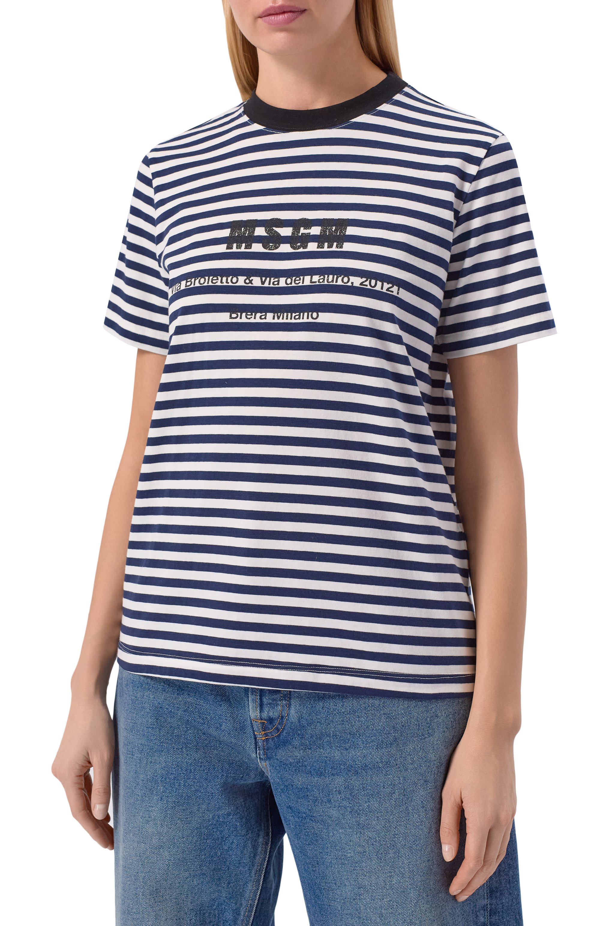 Хлопковая футболка MSGM, арт. 4041MDM118N/267128, фото 3