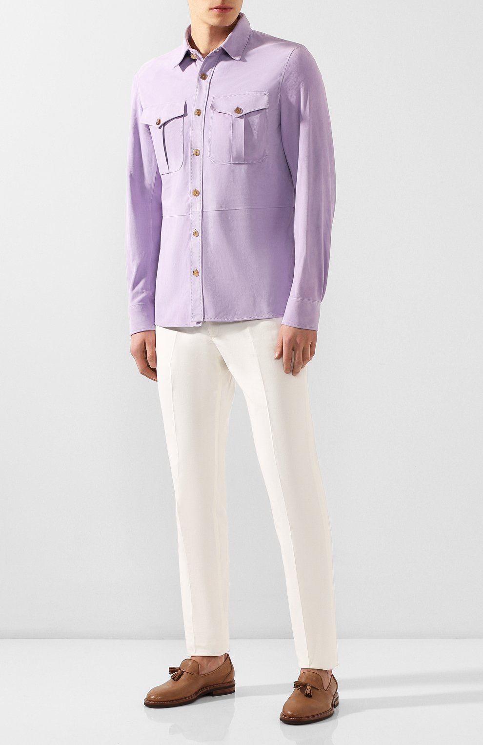 Замшевая рубашка RALPH LAUREN, арт. 790654923, фото 2