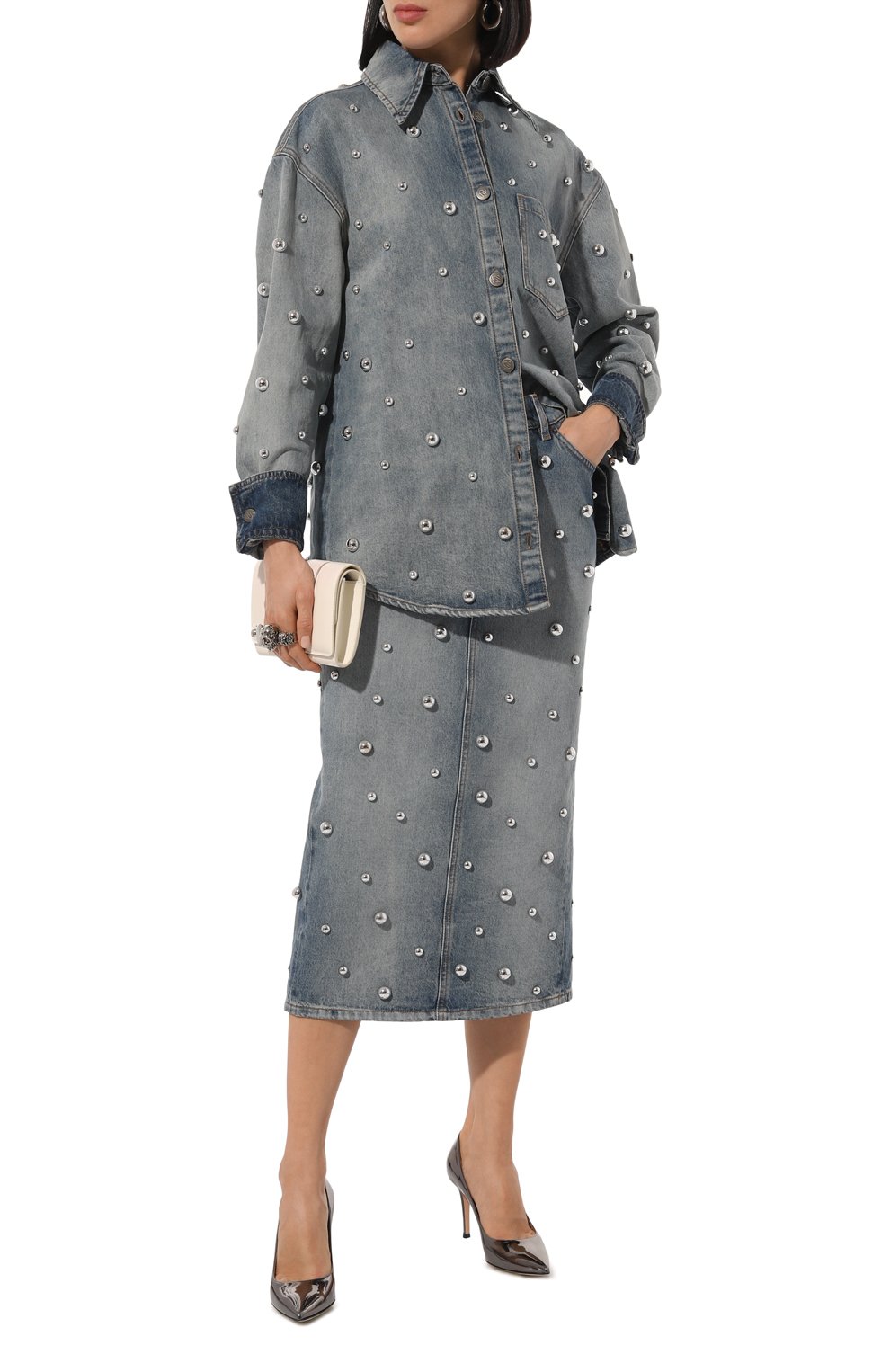 Джинсовая юбка GIUSEPPE DI MORABITO, арт. 03PFDNS059B 03330, фото 2