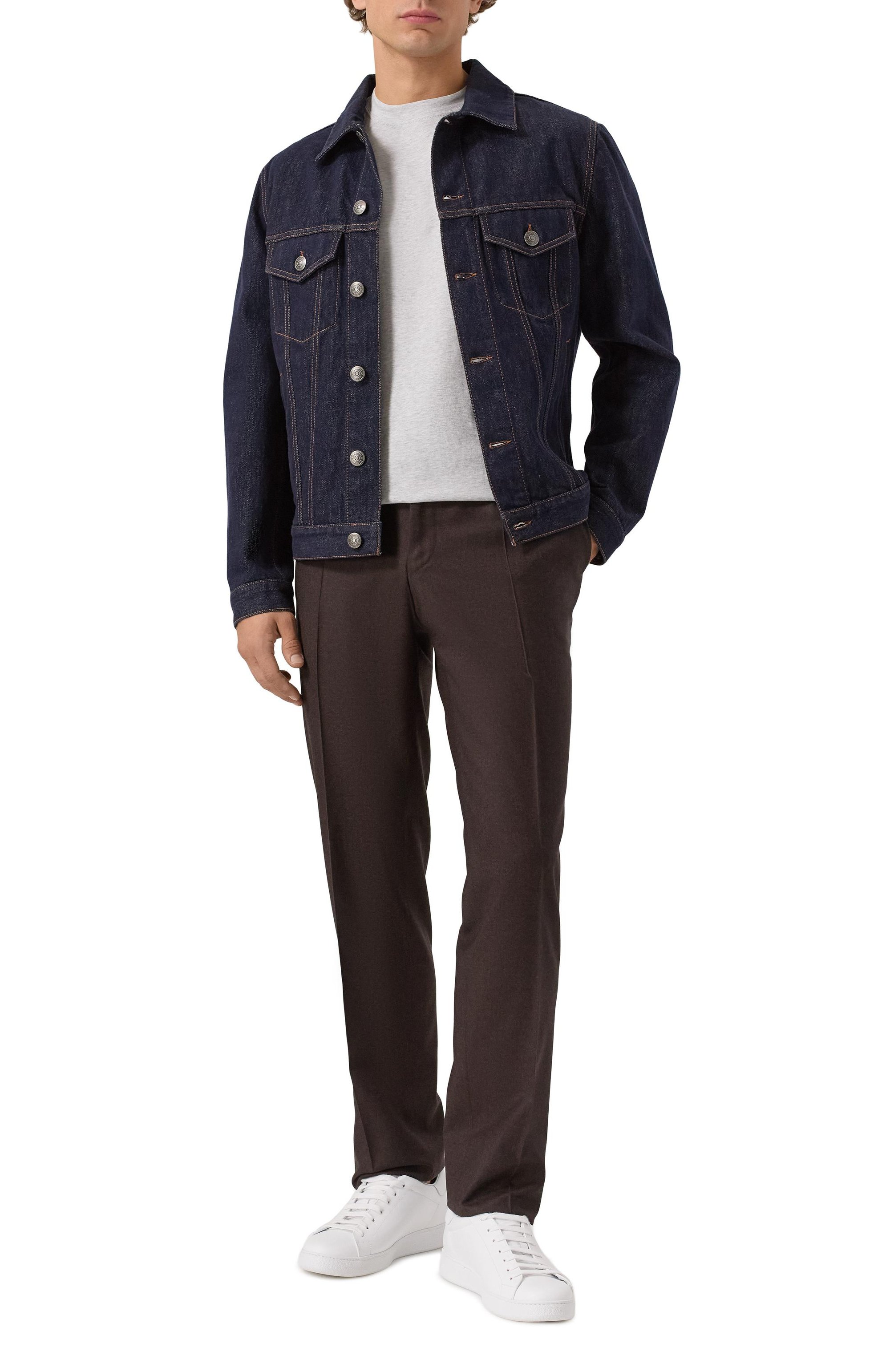 Хлопковая футболка BRUNELLO CUCINELLI, арт. M0B131308W, фото 2