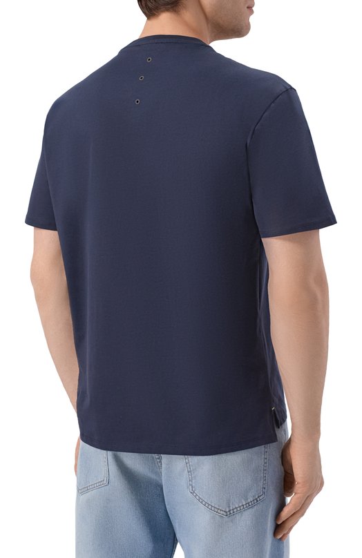 Хлопковая футболка Premiata PA1017 Синий  PA1017 Фото 4