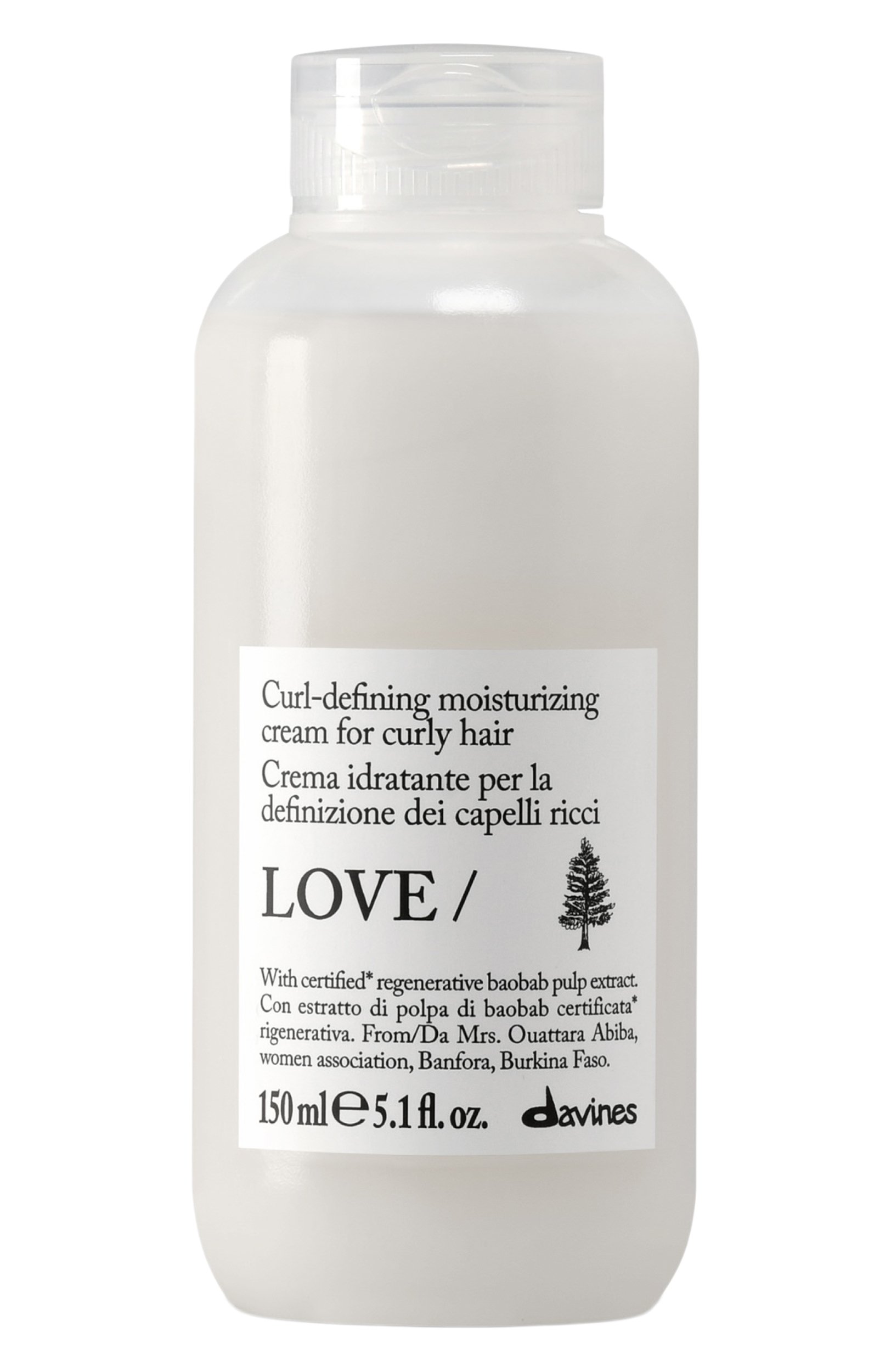 Увлажняющий крем для кудрявых и вьющихся волос love curl (150ml) DAVINES бесцветного цвета по цене 5460 руб., арт. 70129, фото 1 Увлажняющий крем для кудрявых и вьющихся волос love curl (150ml) DAVINES, арт. 70129, фото 1