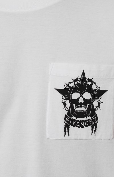 Хлопковая футболка GIVENCHY, арт. BM71H5/3YE6, фото 5