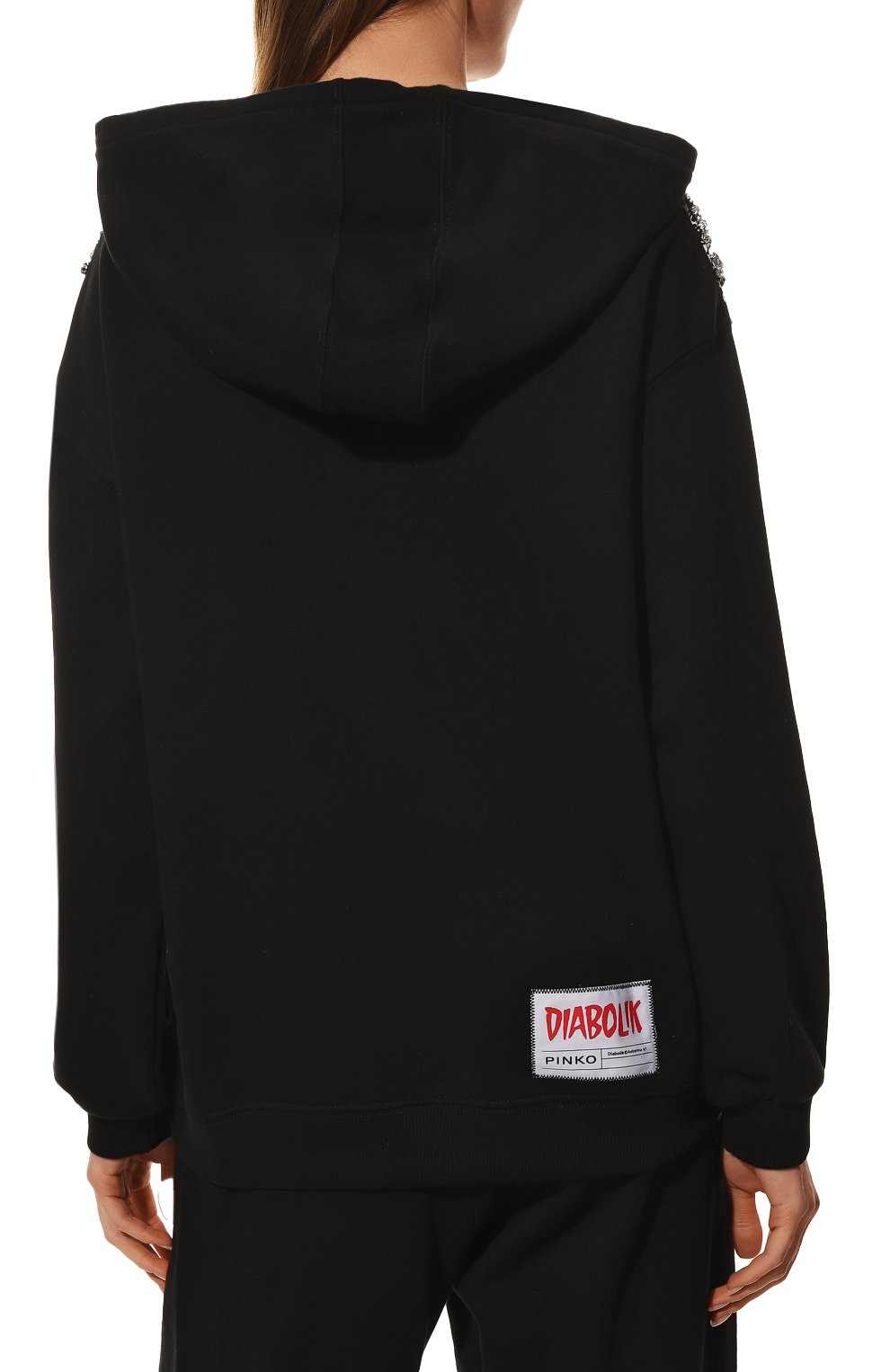 Хлопковое худи PINKO, арт. 1L109D-8314, фото 4