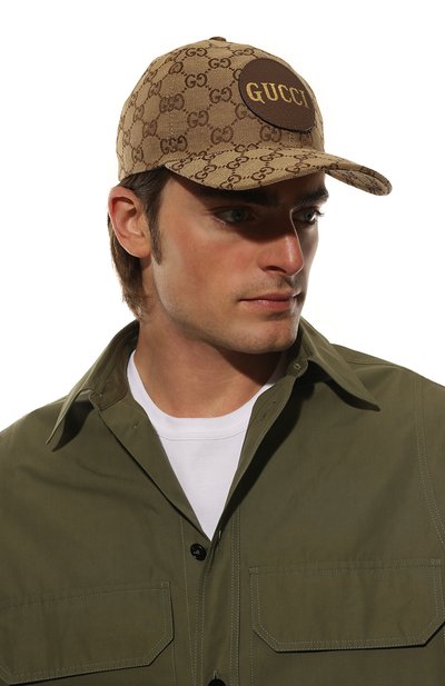 Хлопковая бейсболка GUCCI, арт. 576253/4HG62, фото 2