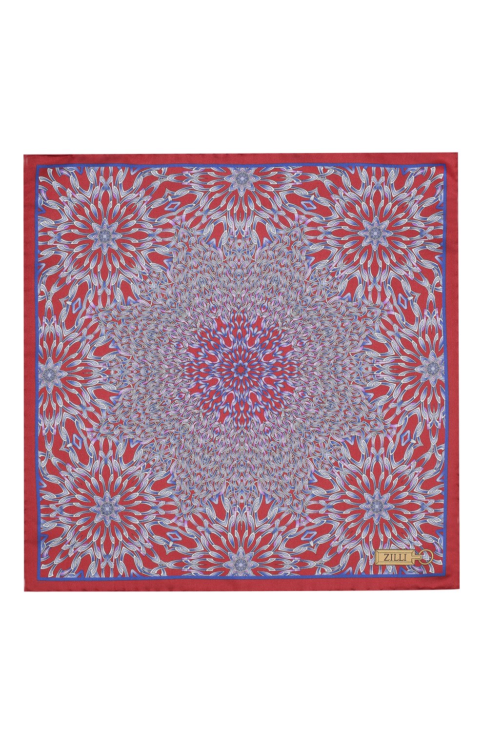 Шелковый платок ZILLI красного цвета по цене 8995 руб., арт. 50700/HANDKERCHIEFS, фото 3 Шелковый платок ZILLI, арт. 50700/HANDKERCHIEFS, фото 3