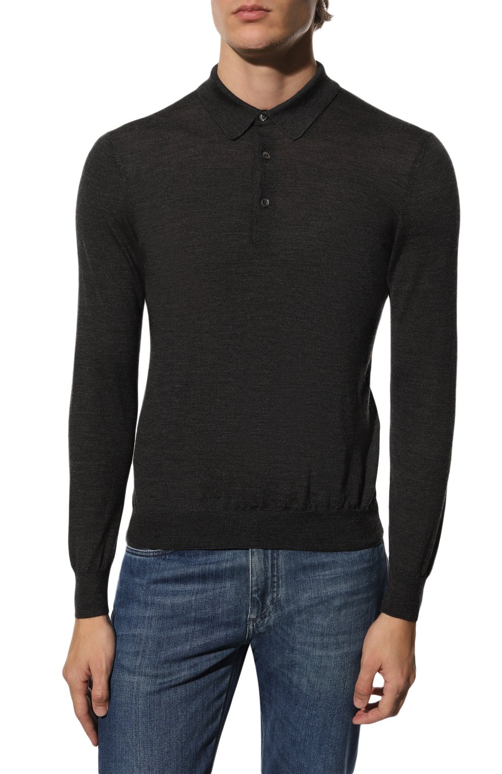 Поло из шерсти и шелка GRAN SASSO, арт. 57132/13190, фото 3