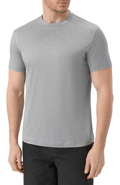 Футболка из шелка и хлопка GIORGIO ARMANI, арт. 3KSM77/SJZHZ, фото 3