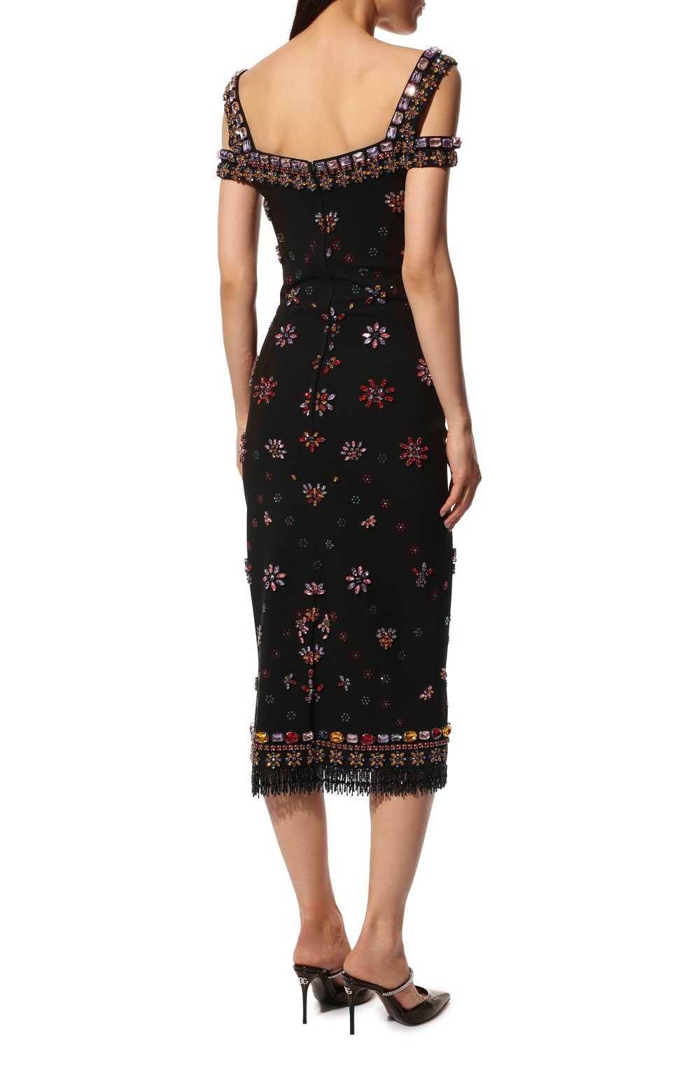 Платье из вискозы DOLCE & GABBANA, арт. F6J4RZ/GDAJN, фото 4