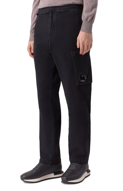 Хлопковые брюки C.P. Company 19CMPA279A110482G Чёрный  19CMPA279A110482G Фото 3