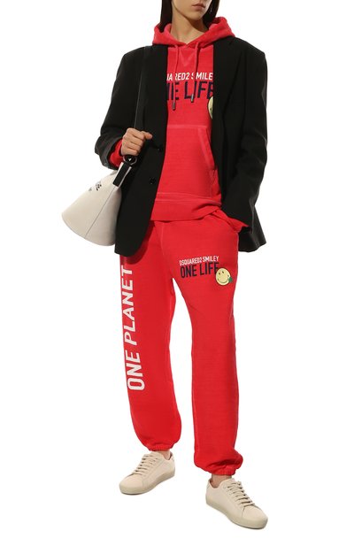 Хлопковые джоггеры dsquared2 x smiley DSQUARED2, арт. S73KA0482/S25535, фото 2