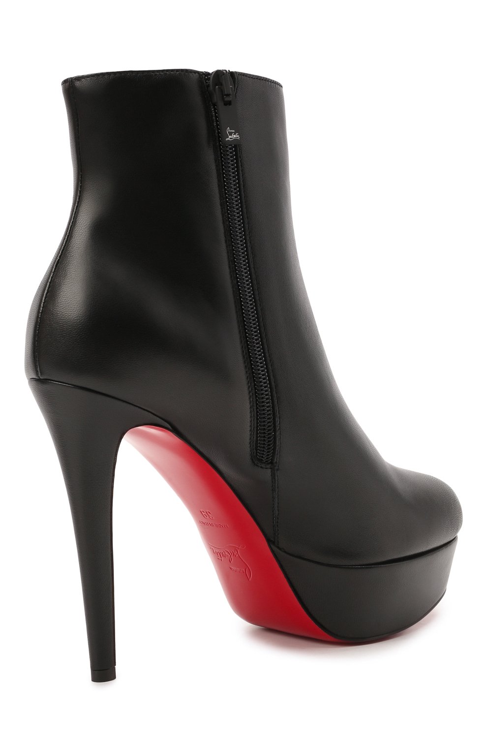 Кожаные ботильоны bianca booty 120 CHRISTIAN LOUBOUTIN, арт. 3161197/BIANCA B00TY 120, фото 4