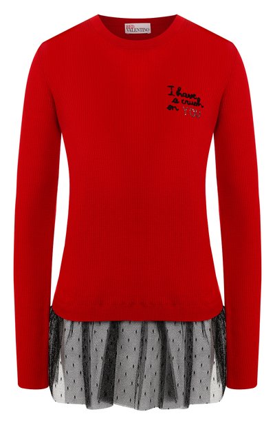 Женский шерстяной пуловер REDVALENTINO, арт. SR3KCB34/4DK