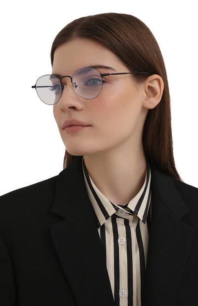 Оправа SAINT LAURENT черного цвета по цене 29950 руб., арт. SL 414/K WIRE 002, фото 2 Оправа SAINT LAURENT, арт. SL 414/K WIRE 002, фото 2