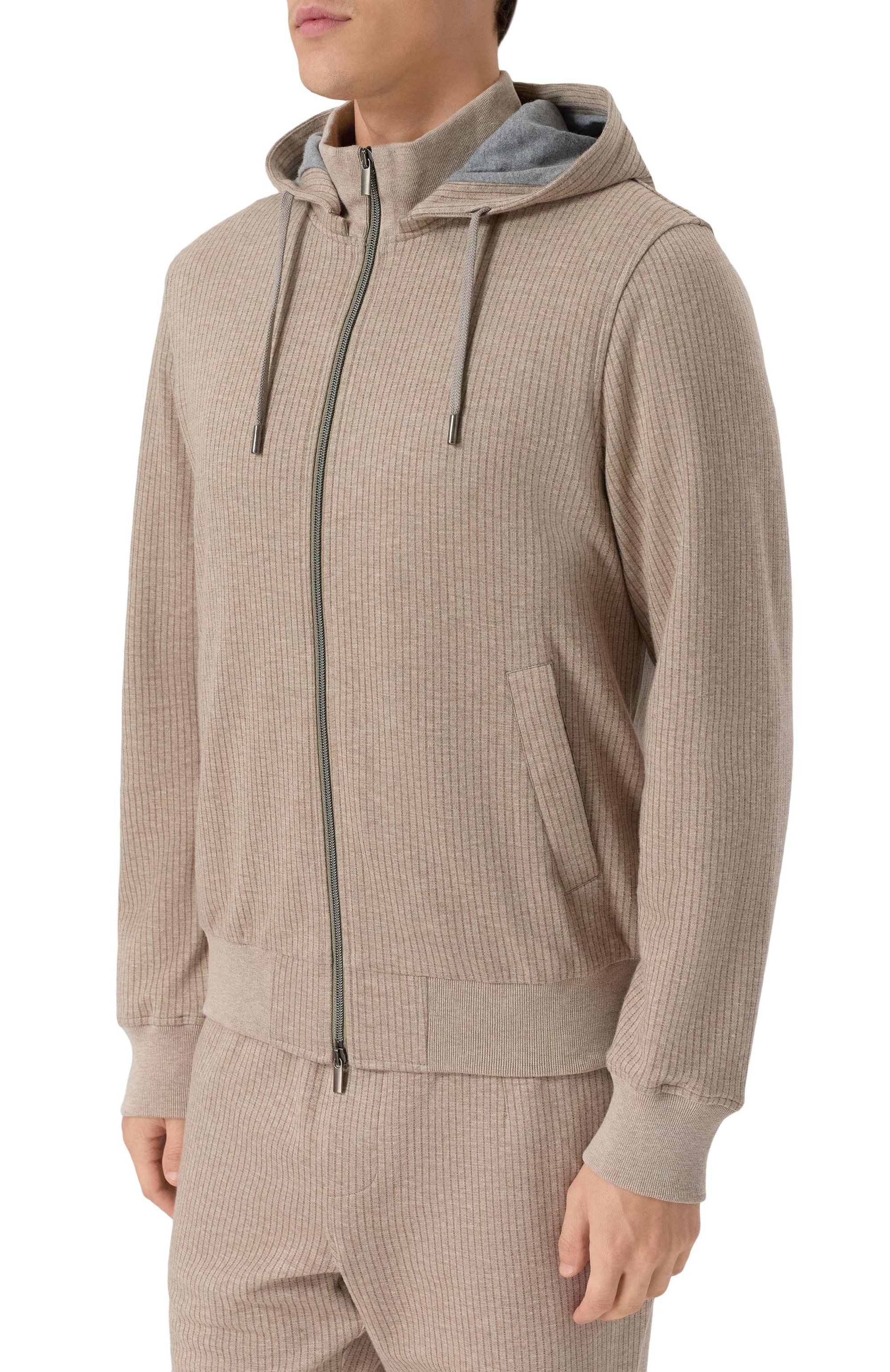 Хлопковая толстовка ANDREA CAMPAGNA бежевого цвета по цене 91950 руб., арт. 19M407.GZ00.CAMP./56, фото 3 Хлопковая толстовка ANDREA CAMPAGNA, арт. 19M407.GZ00.CAMP./56, фото 3