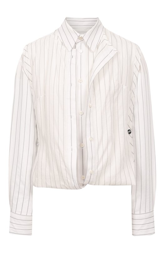 Рубашка из вискозы и шелка Jean Paul Gaultier 25/04-W-ST036/W038 Белый 25/04-W-ST036/W038