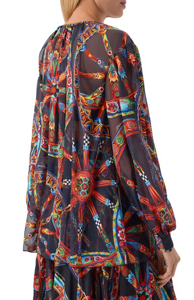 Блузка из вискозы и шелка DOLCE & GABBANA, арт. F7BR1T/FSTB5, фото 4