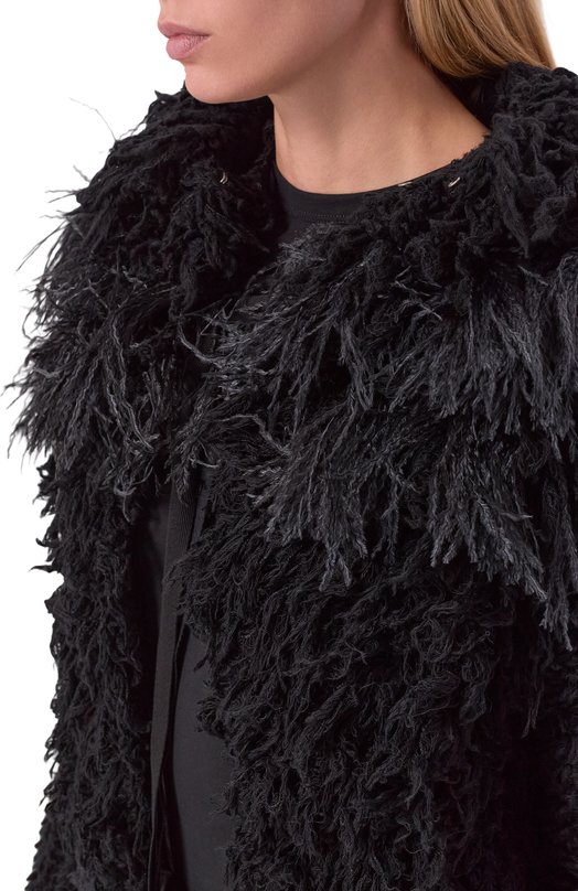 Шерстяной кардиган Ann Demeulemeester B0013540/KN082 Чёрный  B0013540/KN082 Фото 5