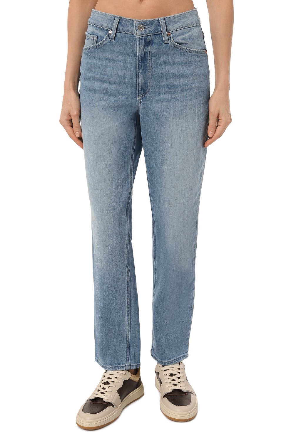 Джинсы sarah straight ankle PAIGE голубого цвета по цене 36450 руб., арт. 8695B61-B149, фото 3 Джинсы sarah straight ankle PAIGE, арт. 8695B61-B149, фото 3