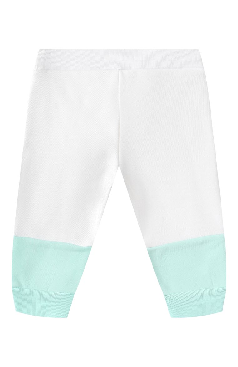 Детские хлопковые джоггеры MARNI белого цвета, арт. M01390/M00V0 | Фото 2 (Нос: Не проставлено; Материал сплава: Проставлено; Кросс-КТ НВ: Джоггеры; Материал внешний: Хлопок; Ростовка одежда: 6 мес | 68 см, 9 мес | 74 см)