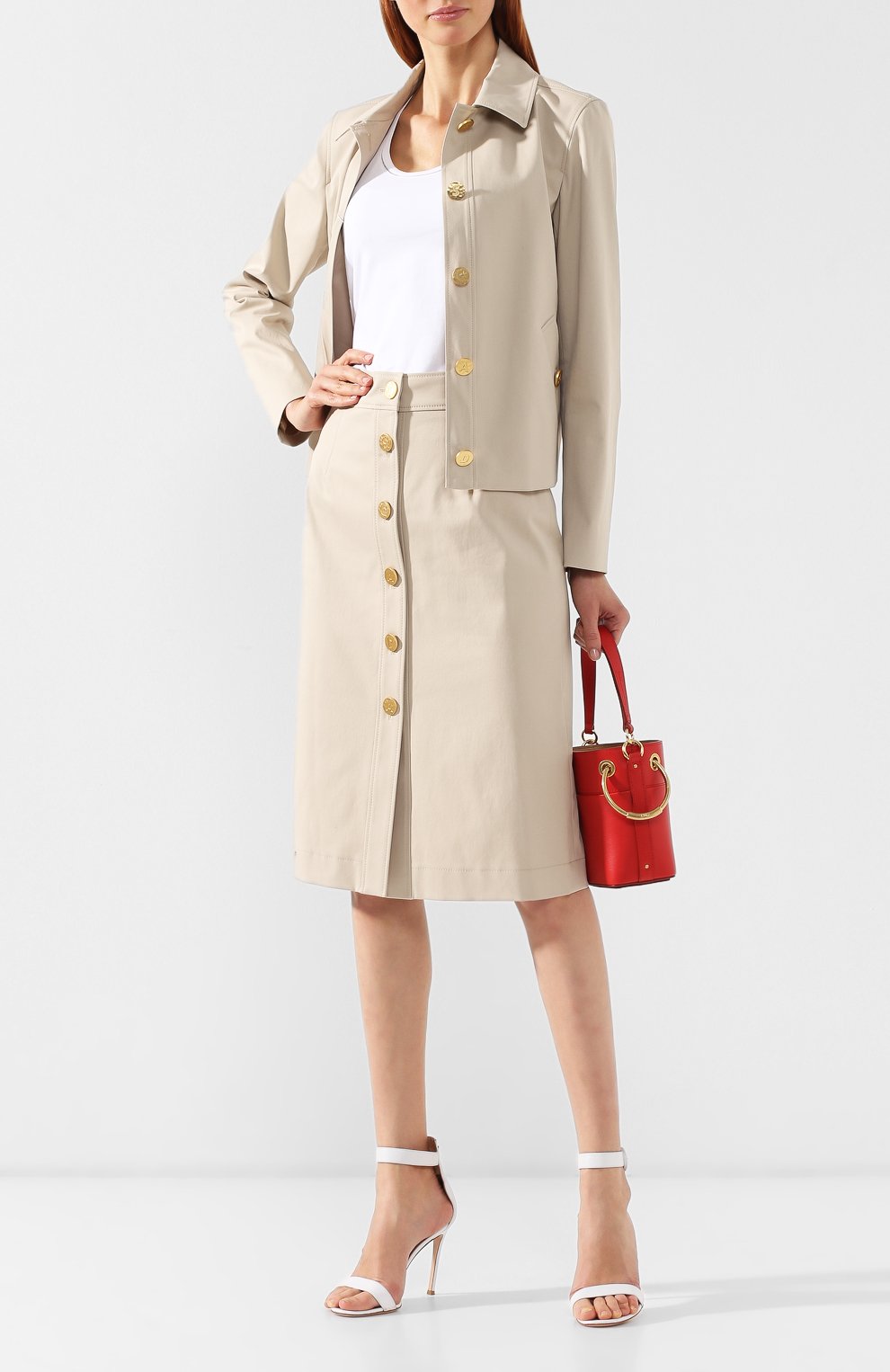 Хлопковая юбка-миди ESCADA SPORT, арт. 5028500, фото 2