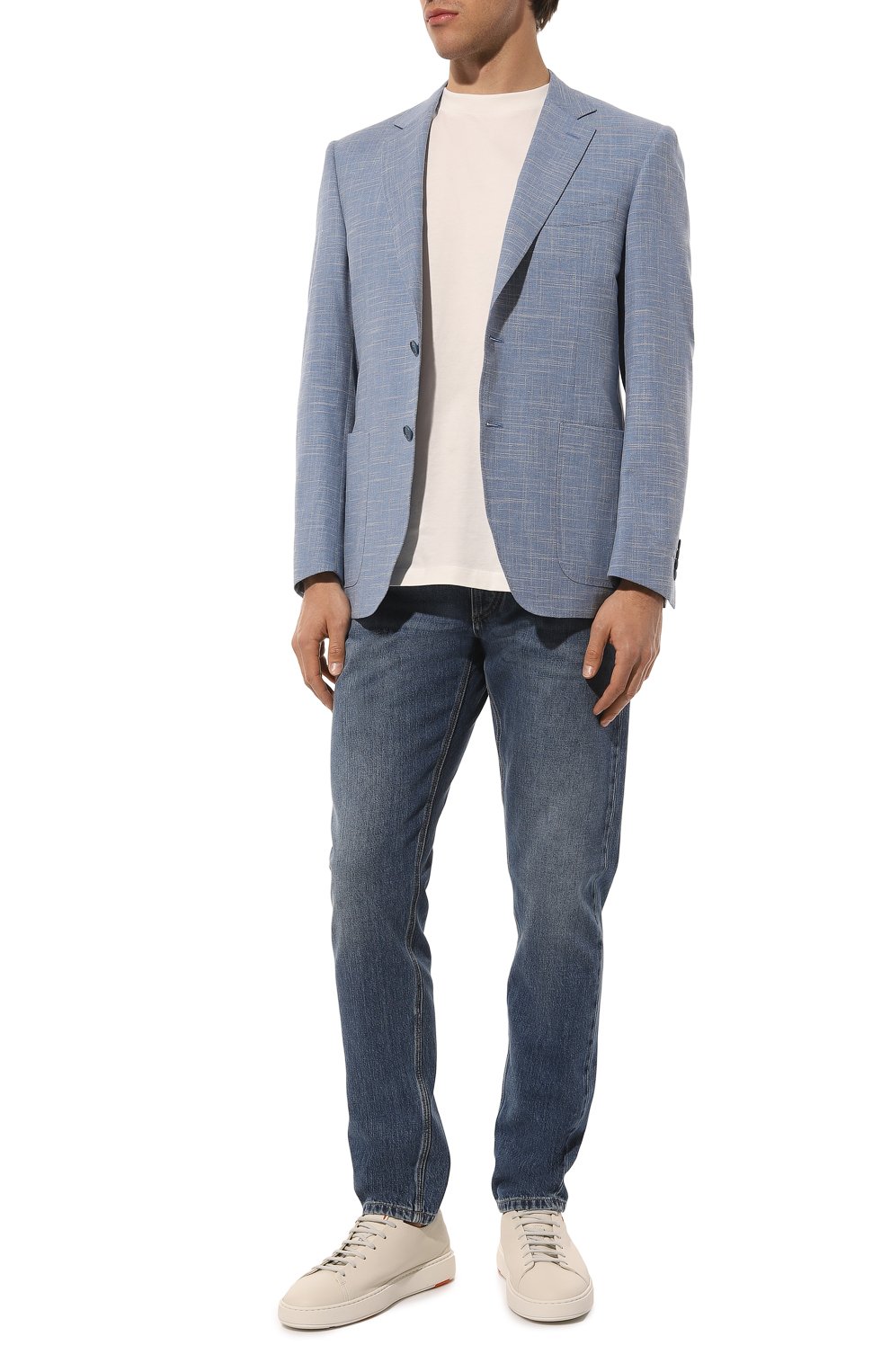 Пиджак из шерсти и хлопка CANALI, арт. 11288/FC04499, фото 2