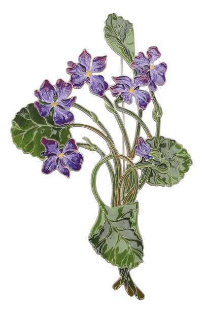 Брошь фиалка лесная РУССКИЕ САМОЦВЕТЫ, арт. 41537, фото 1