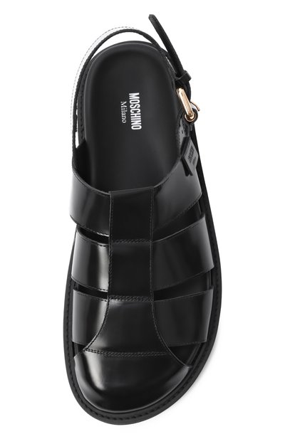 Кожаные сандалии MOSCHINO, арт. MB10073G00/GB0, фото 5