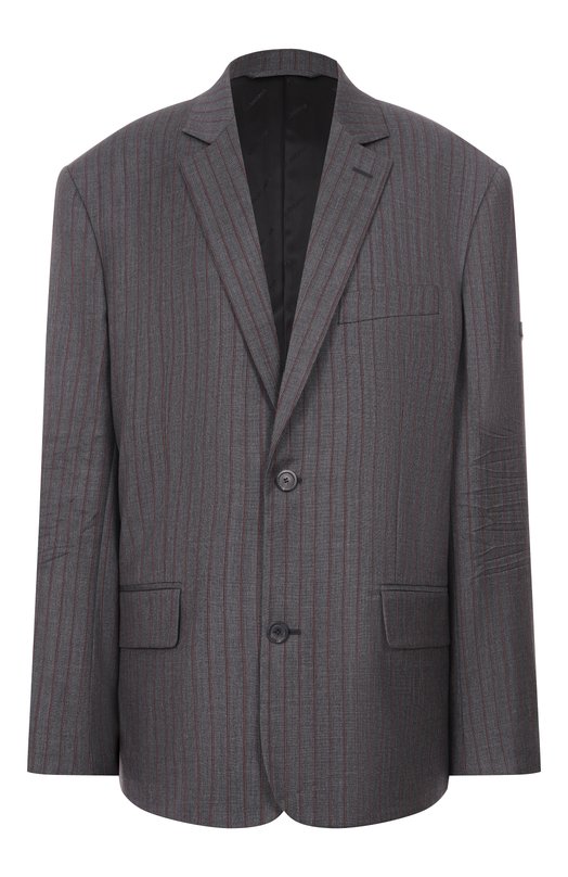 Шерстяной жакет Balenciaga 850771/TPT05 Серый 850771/TPT05