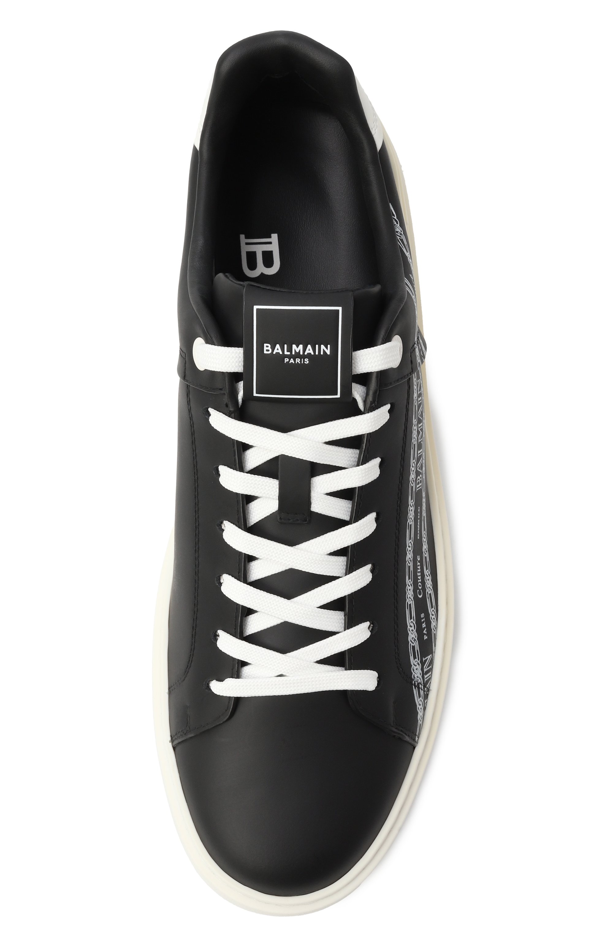 Кожаные кеды b-court BALMAIN, арт. FM1VI288/LBFC, фото 6