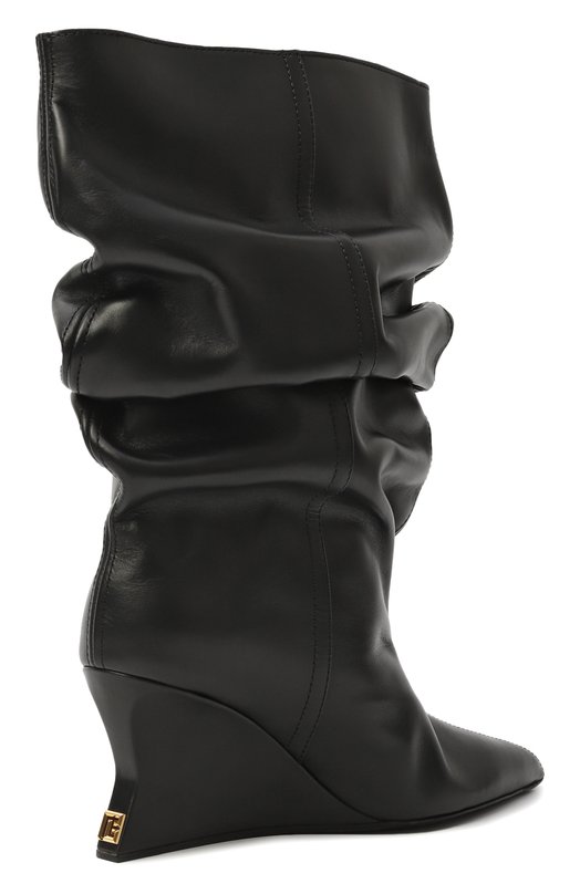 Кожаные полусапоги Balmain FN0TA181/LVIT Чёрный  FN0TA181/LVIT Фото 5