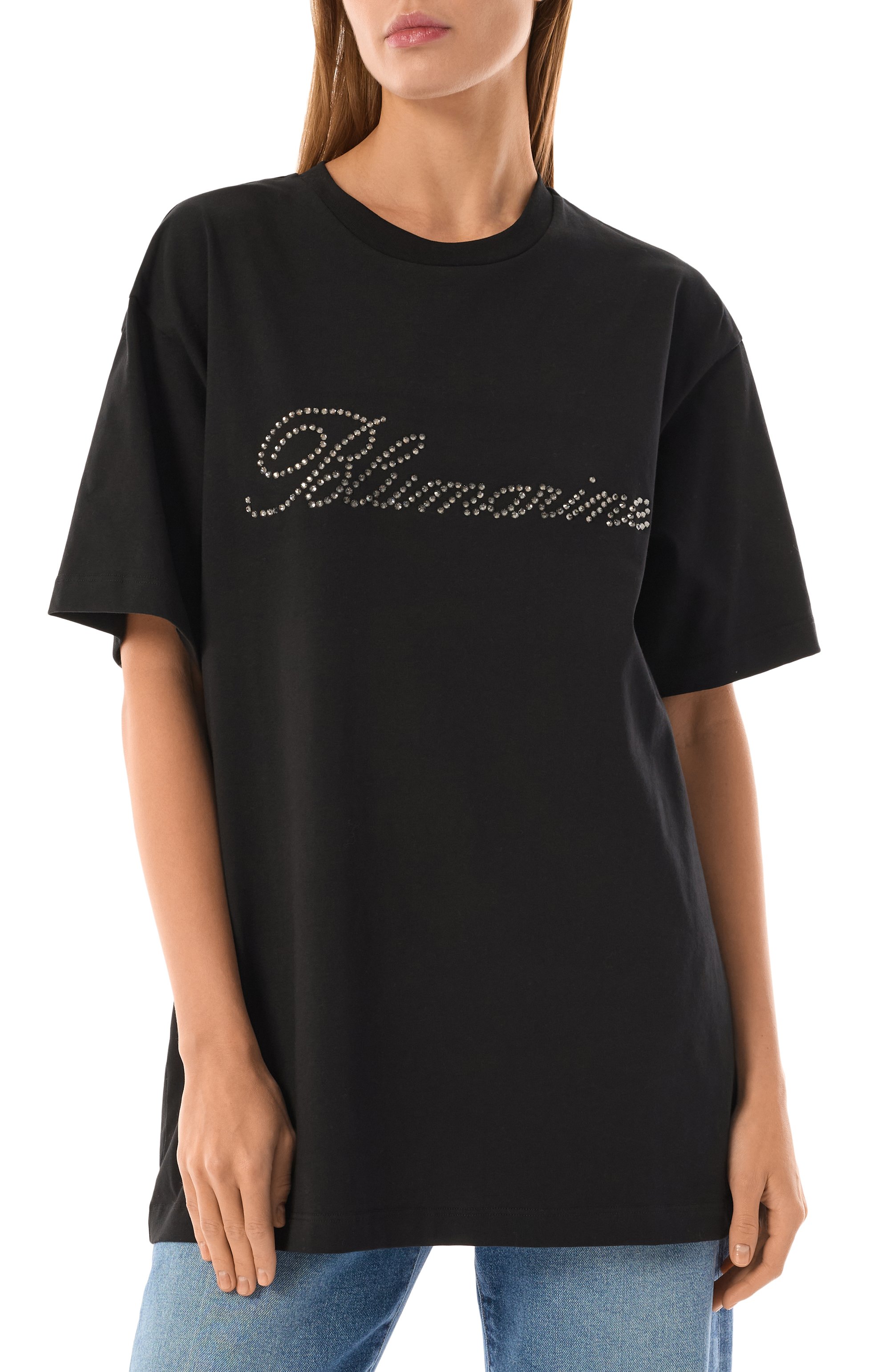 Хлопковая футболка BLUMARINE, арт. P522T083A, фото 3