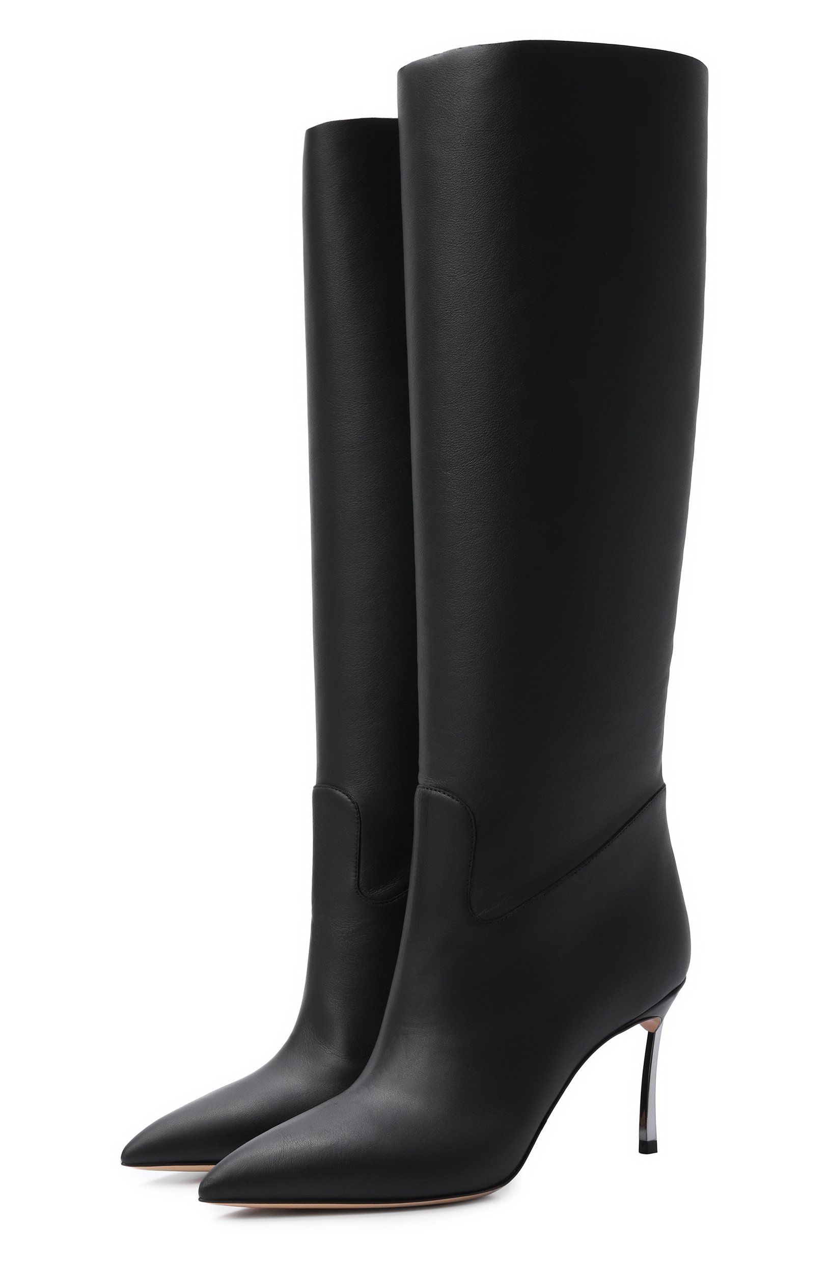 Кожаные сапоги blade 80 CASADEI черного цвета по цене 151500 руб., арт. 1S329Y080M/C2245, фото 1 Кожаные сапоги blade 80 CASADEI, арт. 1S329Y080M/C2245, фото 1