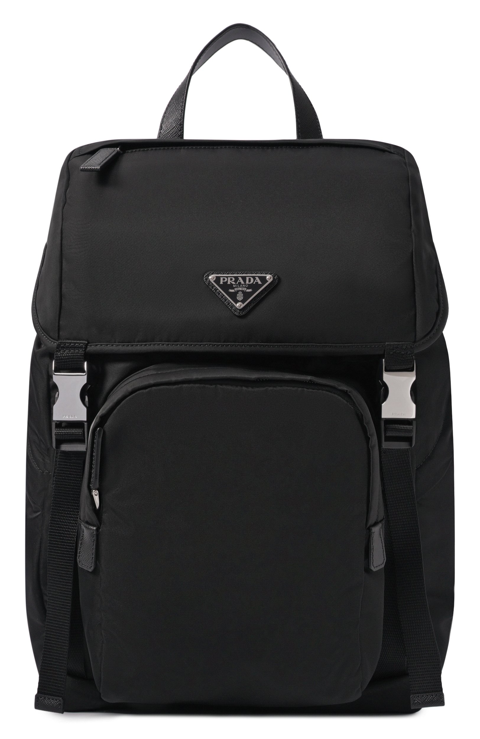 Рюкзак PRADA черного цвета по цене 323500 руб., арт. 2VZ135/2DMG, фото 1 Рюкзак PRADA, арт. 2VZ135/2DMG, фото 1