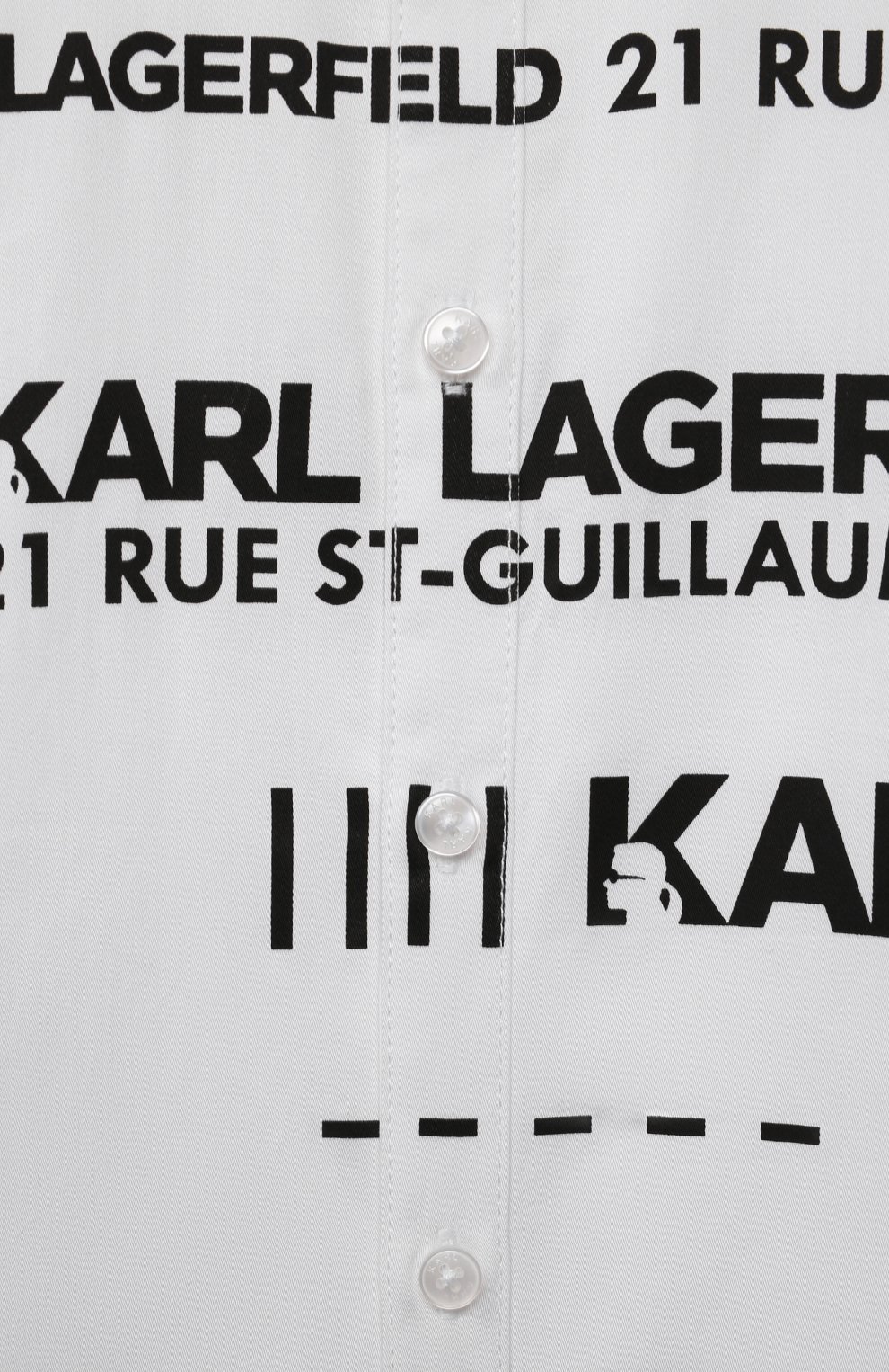 Хлопковая рубашка KARL LAGERFELD KIDS, арт. Z25317, фото 3
