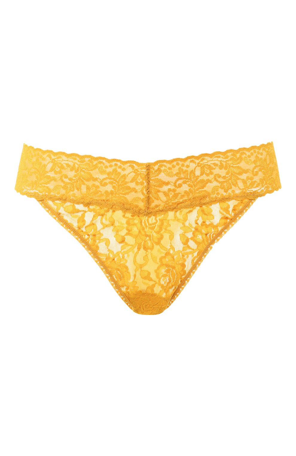 Кружевные трусы-стринги HANKY PANKY желтого цвета по цене 2010 руб., арт. 4811P_панки, фото 1 Кружевные трусы-стринги HANKY PANKY, арт. 4811P_панки, фото 1