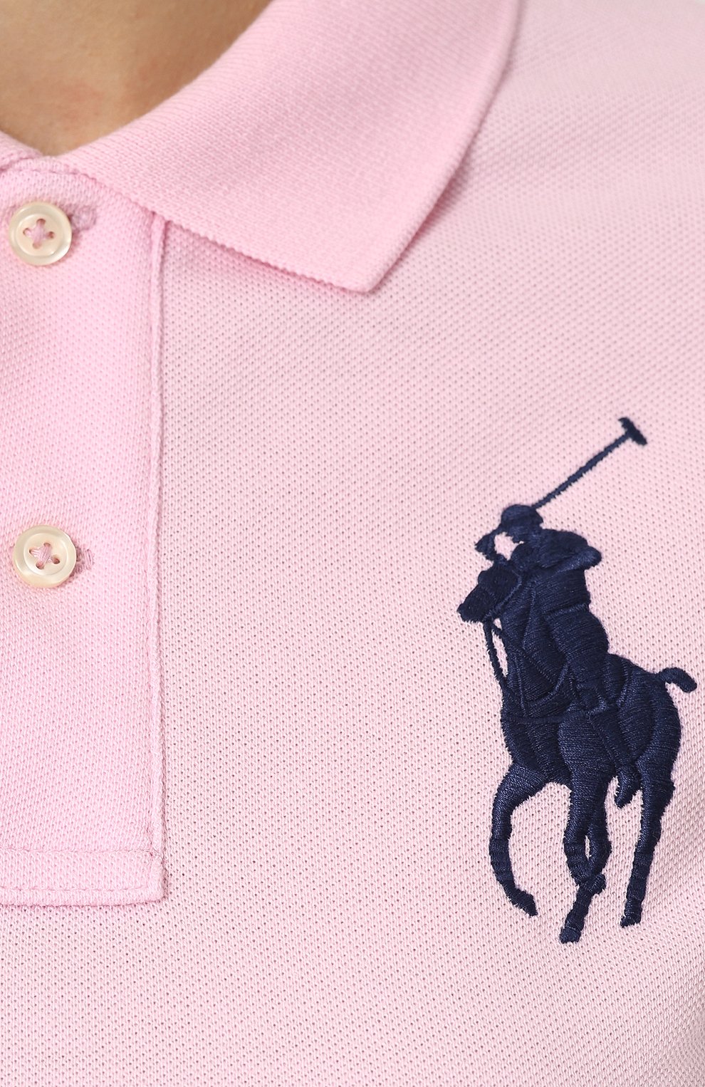 Хлопковое поло с вышитым логотипом бренда POLO RALPH LAUREN, арт. 211505656, фото 5