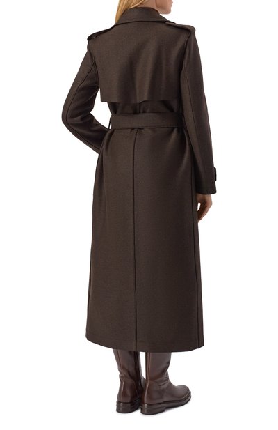 Шерстяное пальто HARRIS WHARF LONDON коричневого цвета по цене 128500 руб., арт. AA1343MLK-Y, фото 4 Шерстяное пальто HARRIS WHARF LONDON, арт. AA1343MLK-Y, фото 4