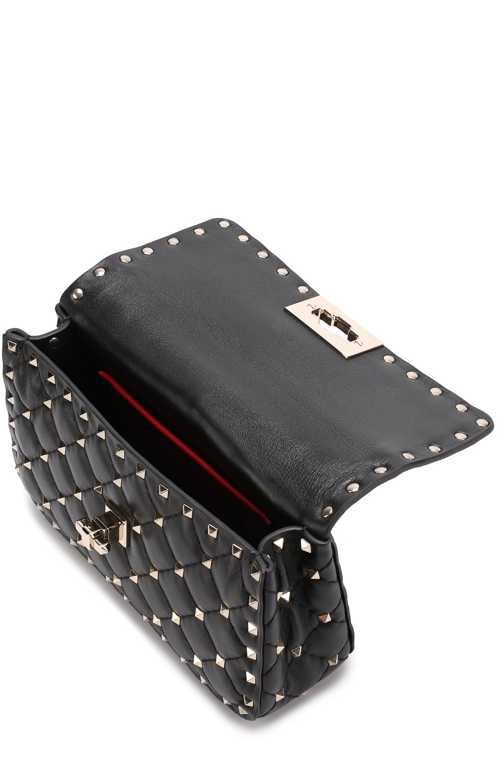 Сумка rockstud spike VALENTINO черного цвета по цене 283000 руб., арт. MW2B0123/NAP, фото 4 Сумка rockstud spike VALENTINO, арт. MW2B0123/NAP, фото 4