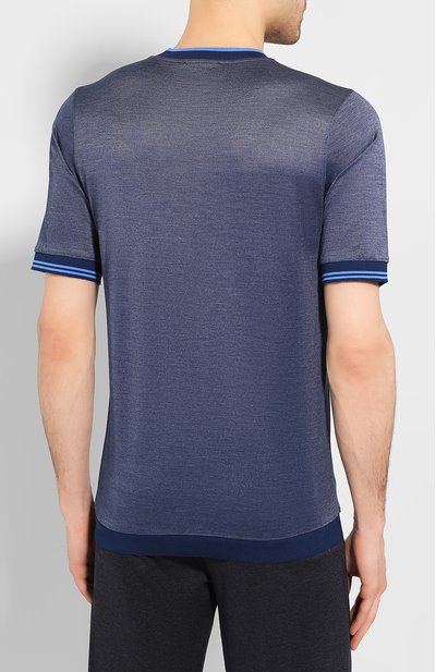 Джемпер из смеси ш елка и хлопка ZILLI, арт. MET-NT300-JELU1/MC02, фото 4