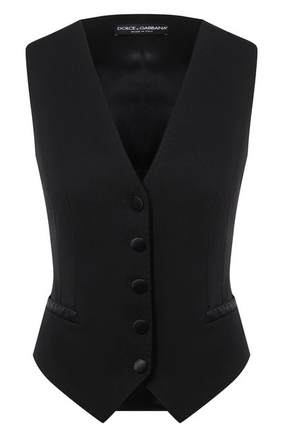 Жилет из шерсти и шелка DOLCE & GABBANA, арт. F79H5T/GDCI8, фото 1