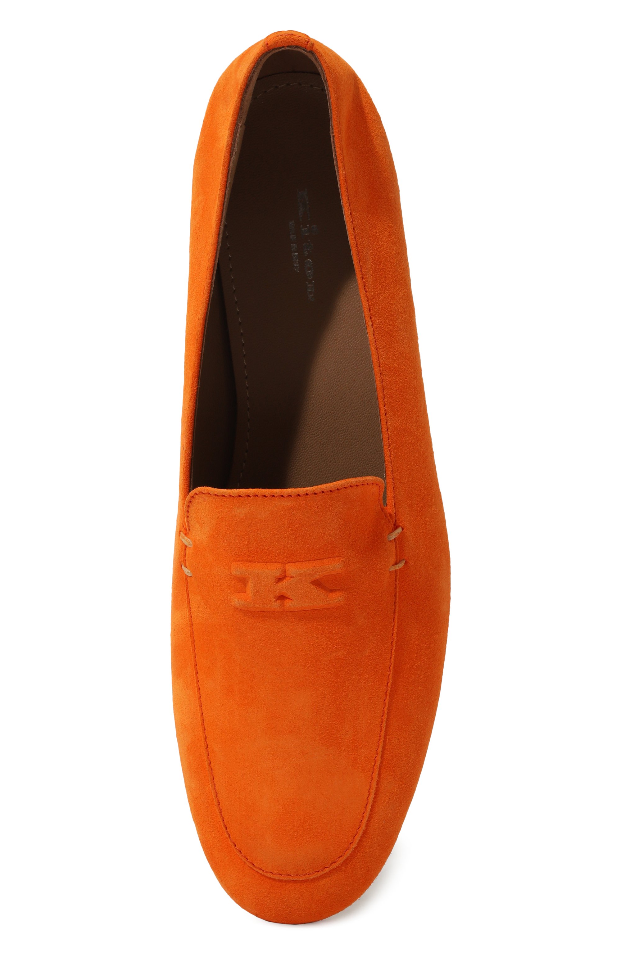 Замшевые лоферы KITON, арт. D57808N01008, фото 6