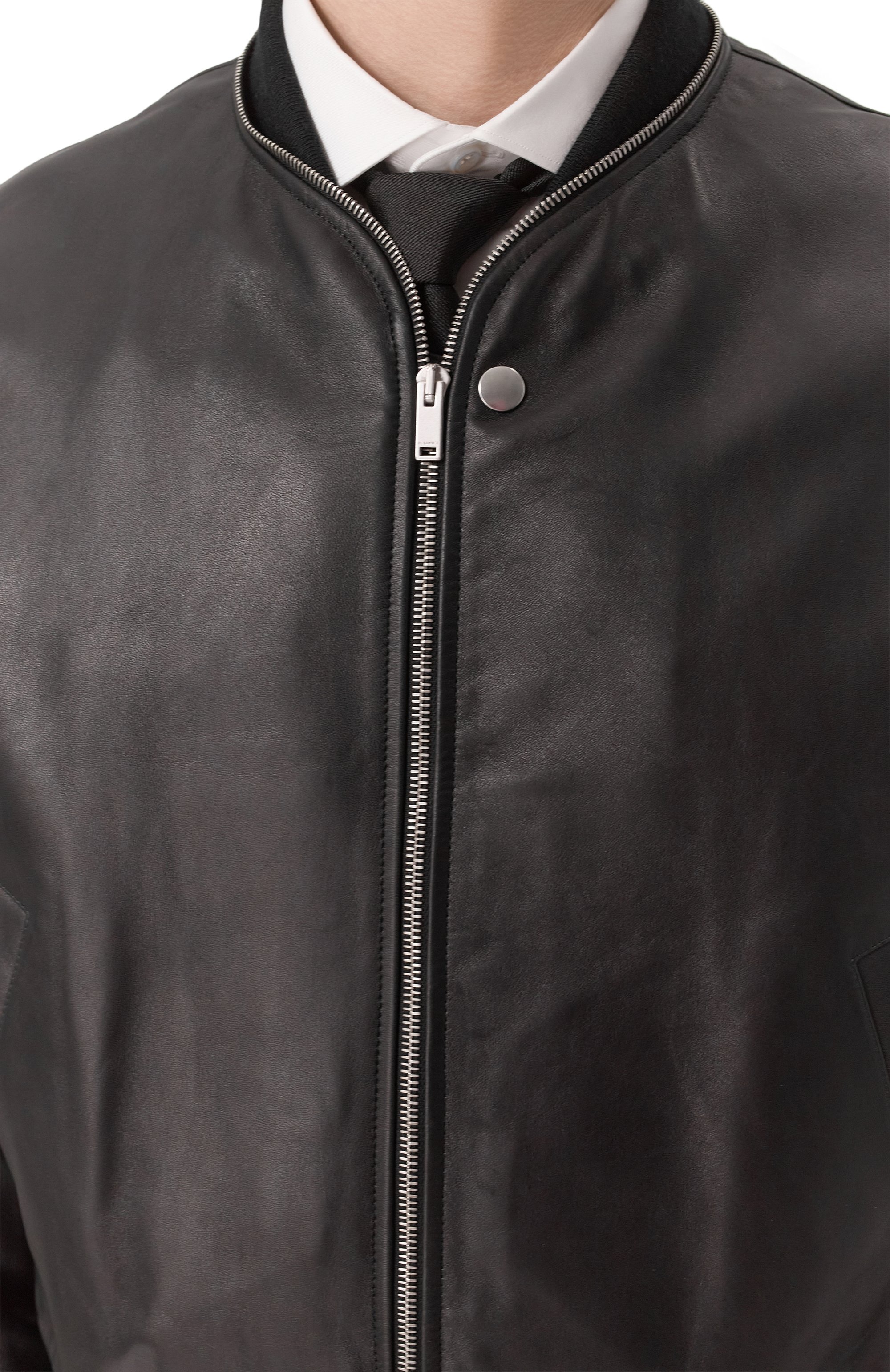 Кожаный бомбер JIL SANDER, арт. J23BN0012-J07173, фото 5