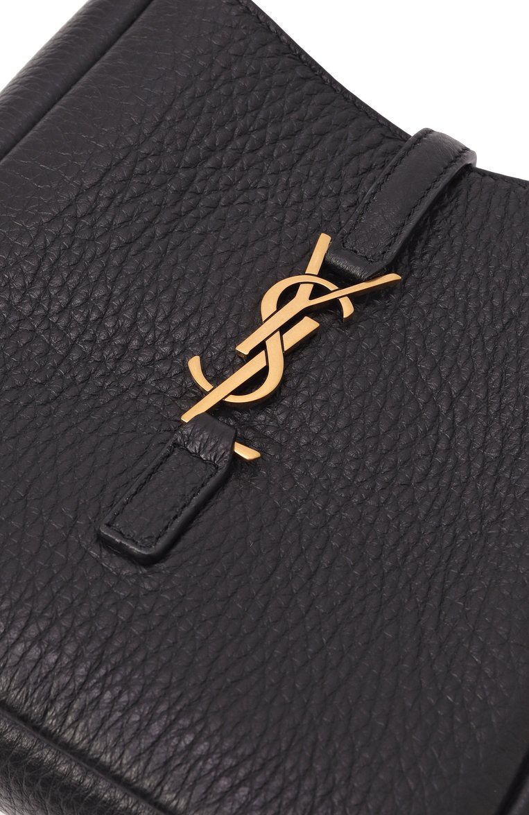 Женская сумка le 5 à 7 supple baby SAINT LAURENT черного цвета, арт. 809461/AADUU | Фото 3 (Размер: mini; Материал: Натуральная кожа; Материал сплава: Проставлено; Драгоценные камни: Проставлено)
