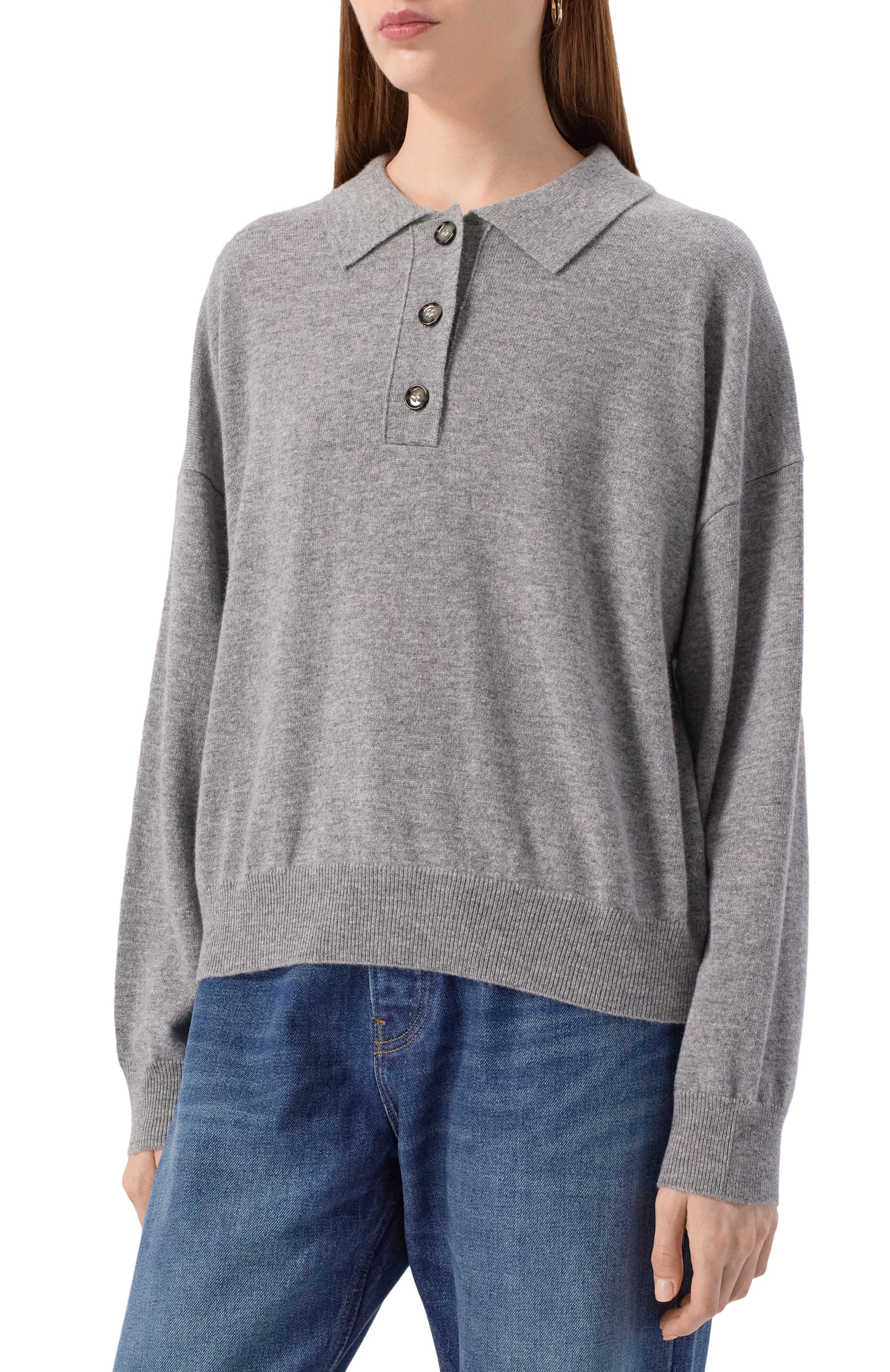 Поло из шерсти и кашемира ALLUDE, арт. 255/17653, фото 3