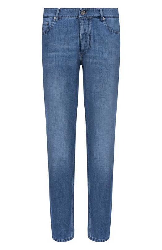 Джинсы Traditional Fit Brunello Cucinelli M0Z37D3210 Синий M0Z37D3210