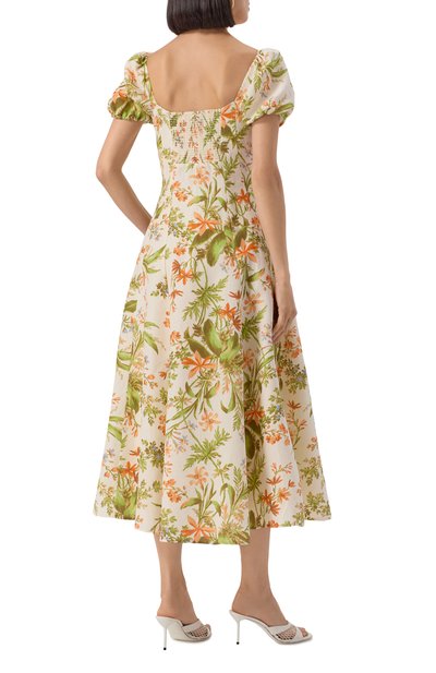 Платье из шелка и льна PAIGE кремового цвета по цене 64550 руб., арт. 1J06P61-B803, фото 4 Платье из шелка и льна PAIGE, арт. 1J06P61-B803, фото 4