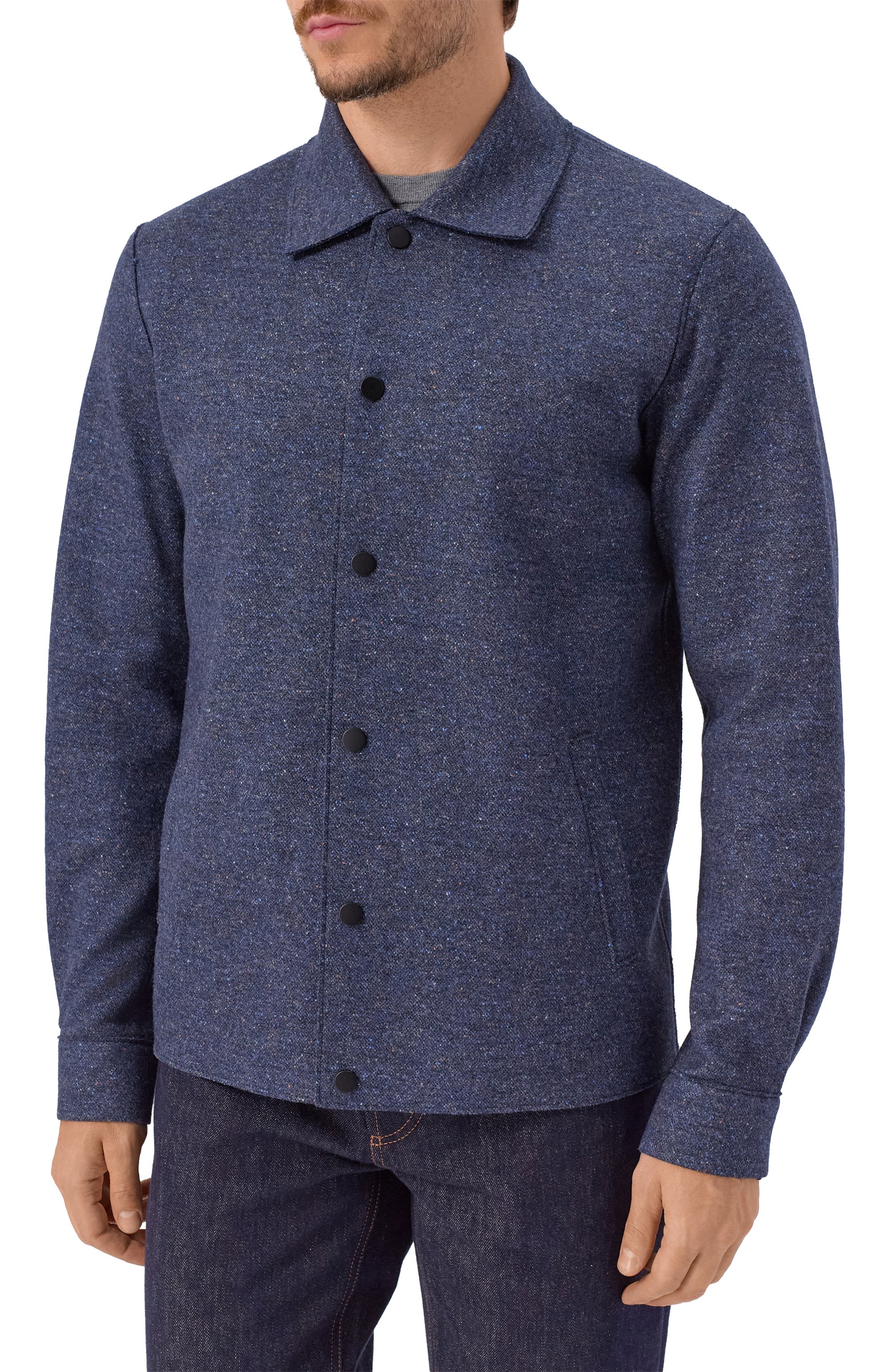 Куртка-рубашка из шерсти и шелка HARRIS WHARF LONDON, арт. CH9366MDH, фото 3